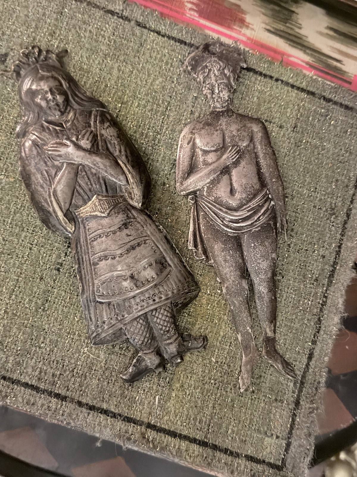 Pair of large Italian ex-voto. Silver, circa 188Antique Italian 1800’s Pair of large Italian ex-voto. Silver, circa 188Antique Italian 1800’s