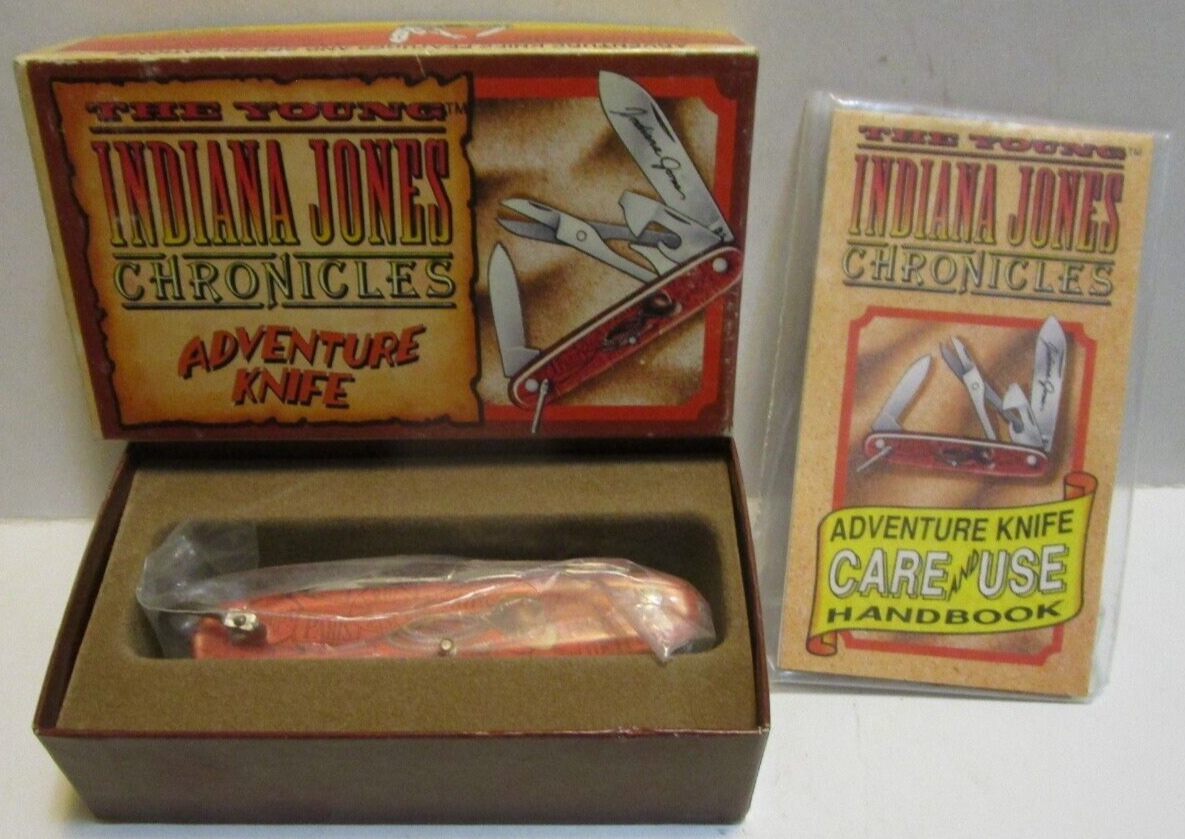 1992 THE YOUNG INDIANA JONES CHRONICLES ADVENTURE KNIFE ***NEW IN BOX***