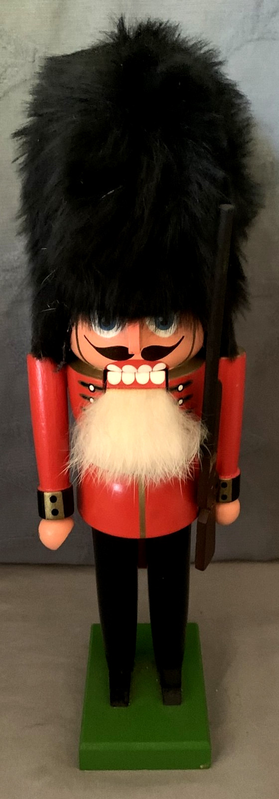 Nice Vintage Erzgebirge Germany 12" Wooden Nutcracker Castle Guard Nice Vintage Erzgebirge Germany 12" Wooden Nutcracker Castle Guard
