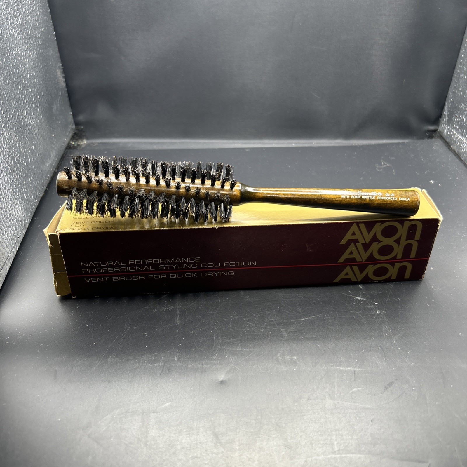 Vintage Avon Natural Performance Vent Hair Brush Brown Tan 1984 NOS Vintage Avon Natural Performance Vent Hair Brush Brown Tan 1984 NOS