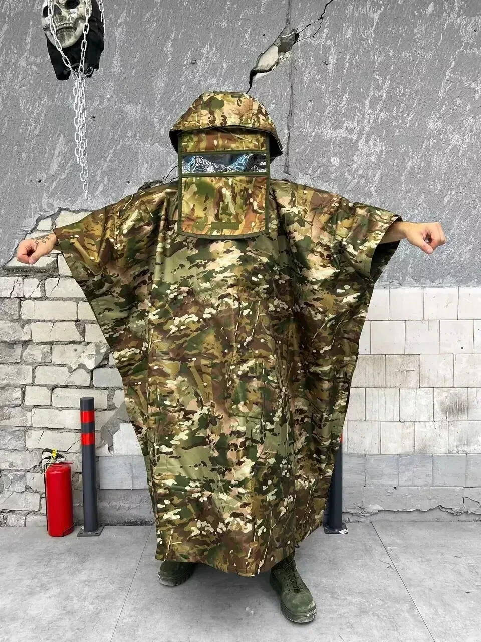 Anti-thermal imager,poncho protection against thermal imagers and dronesMultiсam