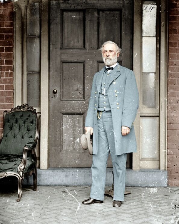 Confederate General Robert E Lee colorized 8\
