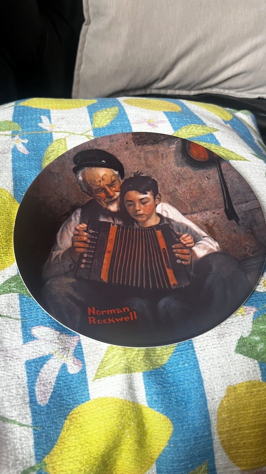 norman rockwell plates The Music Maker 