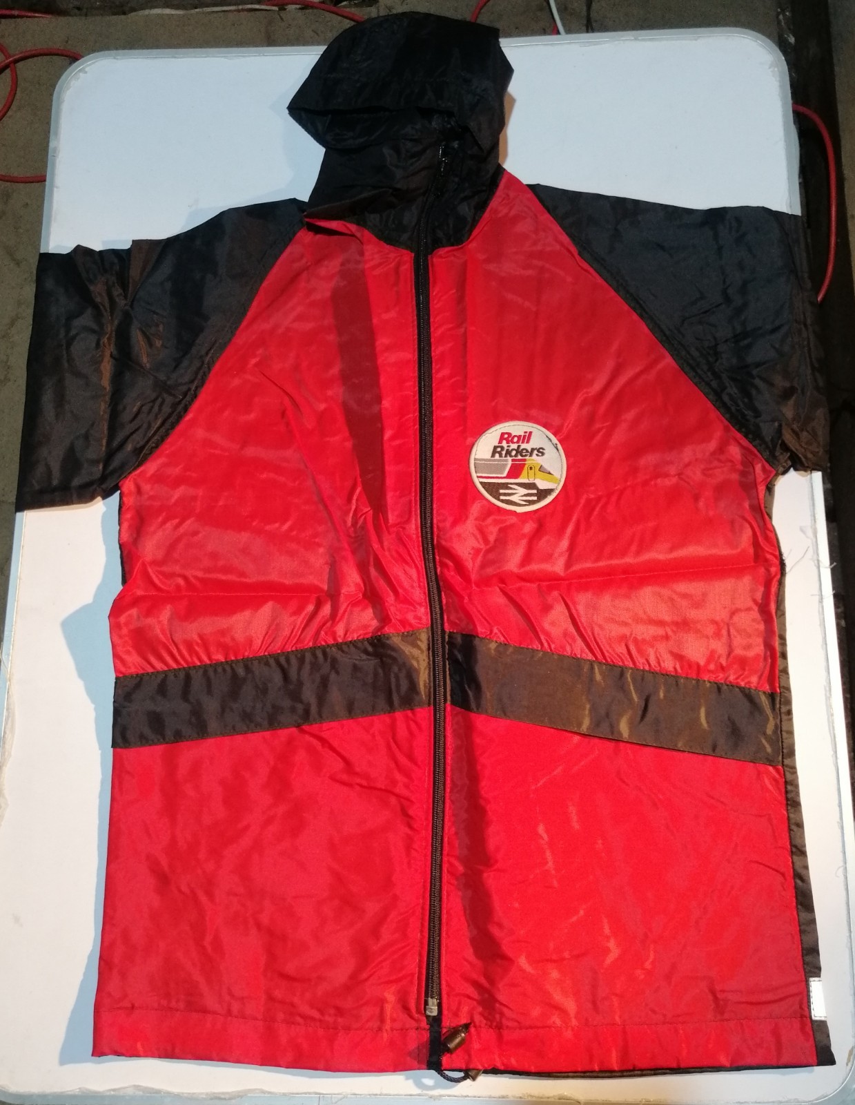RARE Vintage 80s Rail Riders Club Childs Anorak Coat Railway Trains British Rail RARE Vintage 80s Rail Riders Club Childs Anorak Coat Railway Trains British Rail