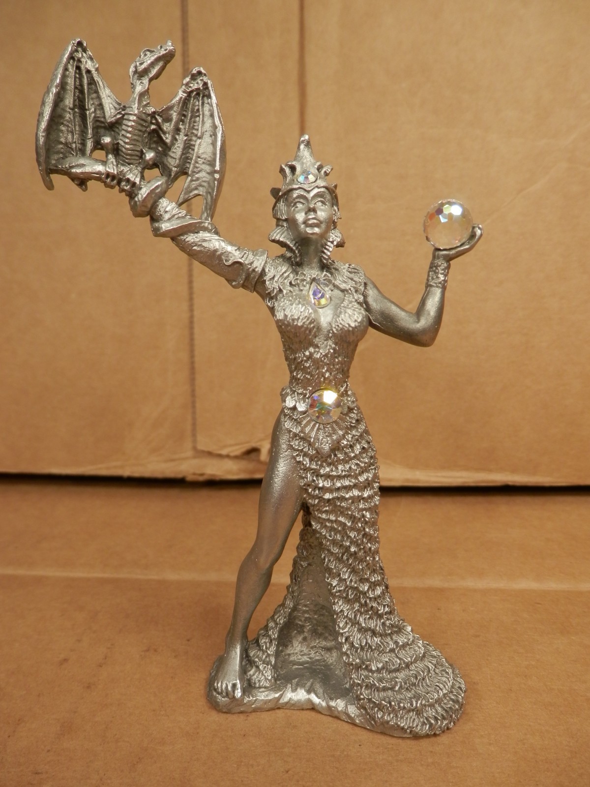 Perth Pewter Dragon Princess By John Dennett 1990 FA81 Excellent Condition Perth Pewter Dragon Princess By John Dennett 1990 FA81 Excellent Condition
