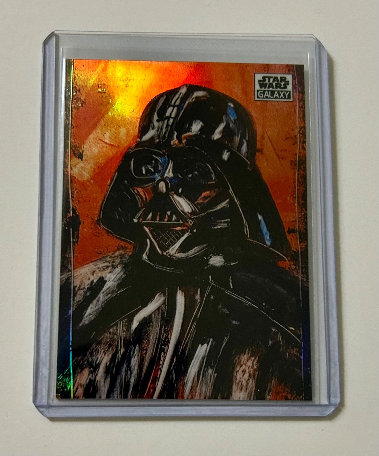 DARTH VADER Refractor #9 George Pratt CardArt 2021 Topps Chrome Star Wars Galaxy