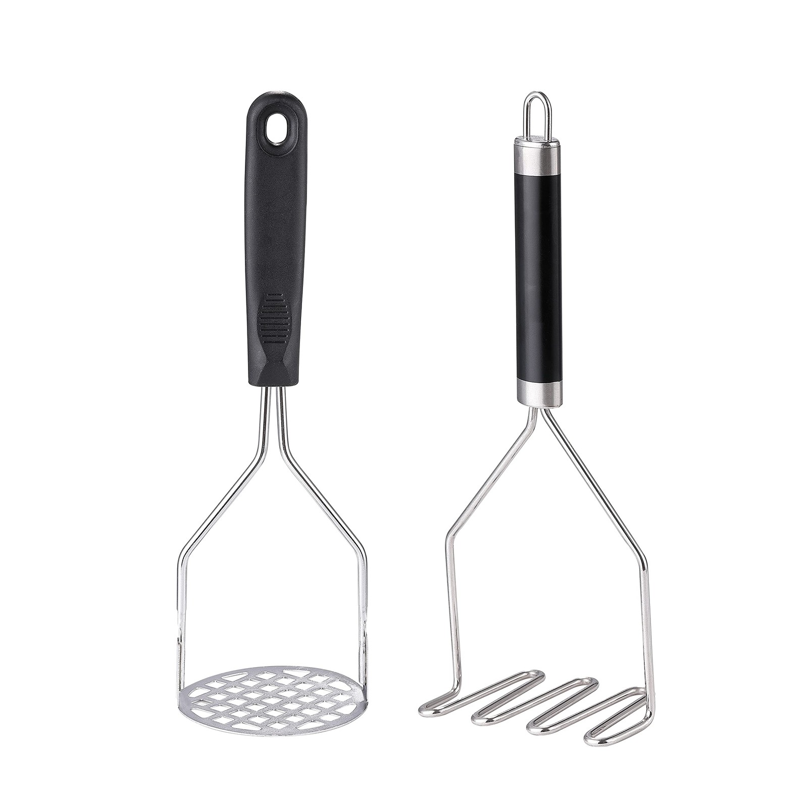 2PCS Potato Masher, Heavy Duty Stainless Steel Mashed Potatoes Masher, Masher...
