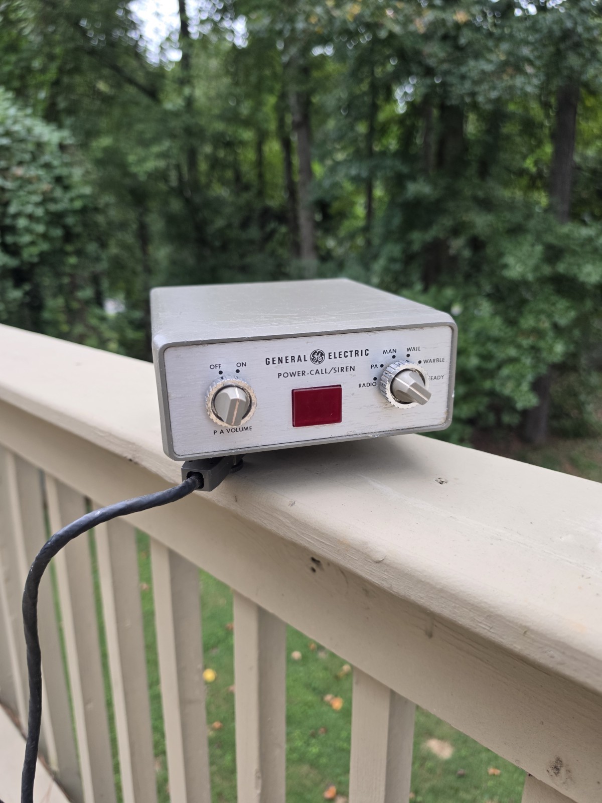 Vintage General Electric GE PowerCall Siren Emergency Vehicles Siren