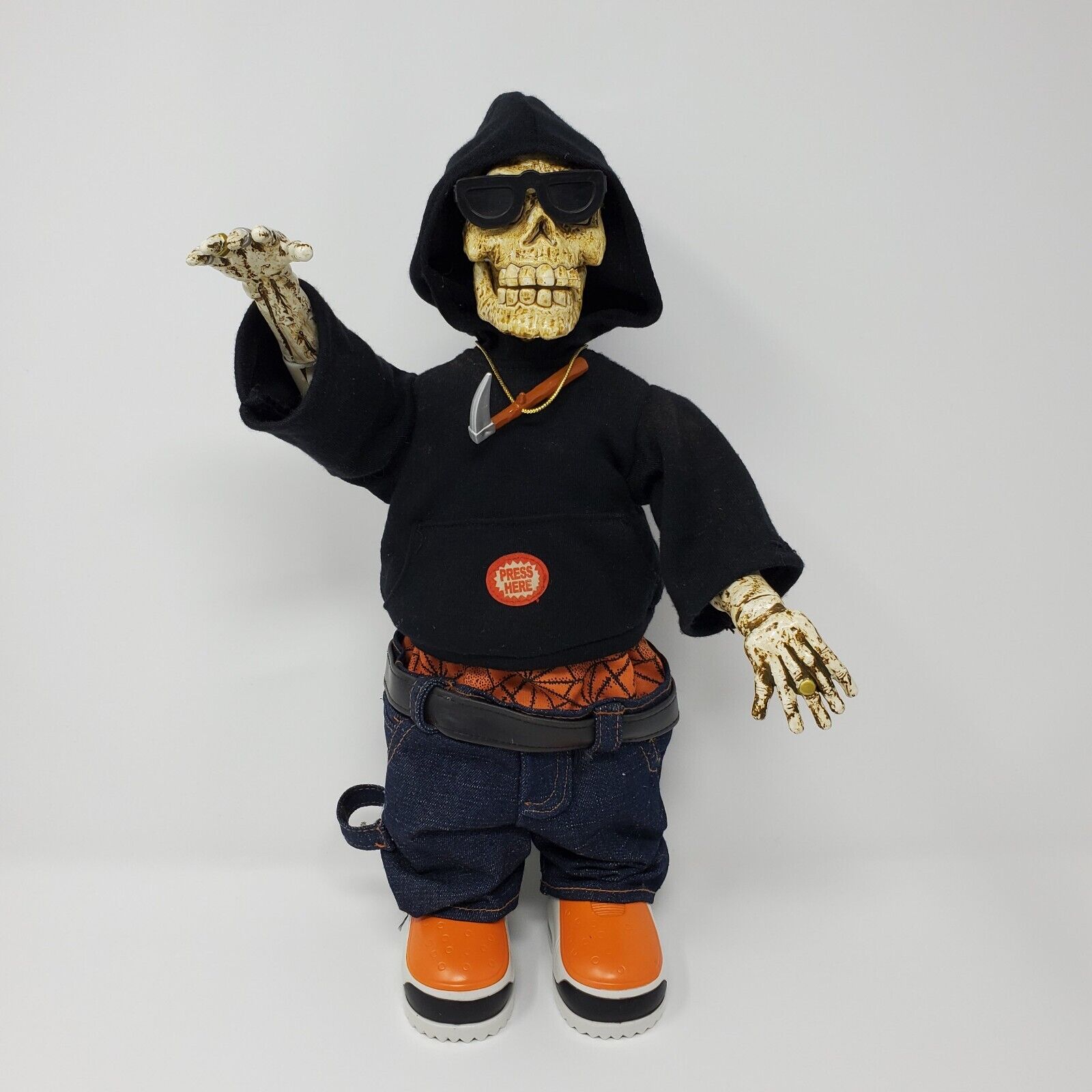 Rapper Skeleton By TradeMax Halloween Animated Figure 
