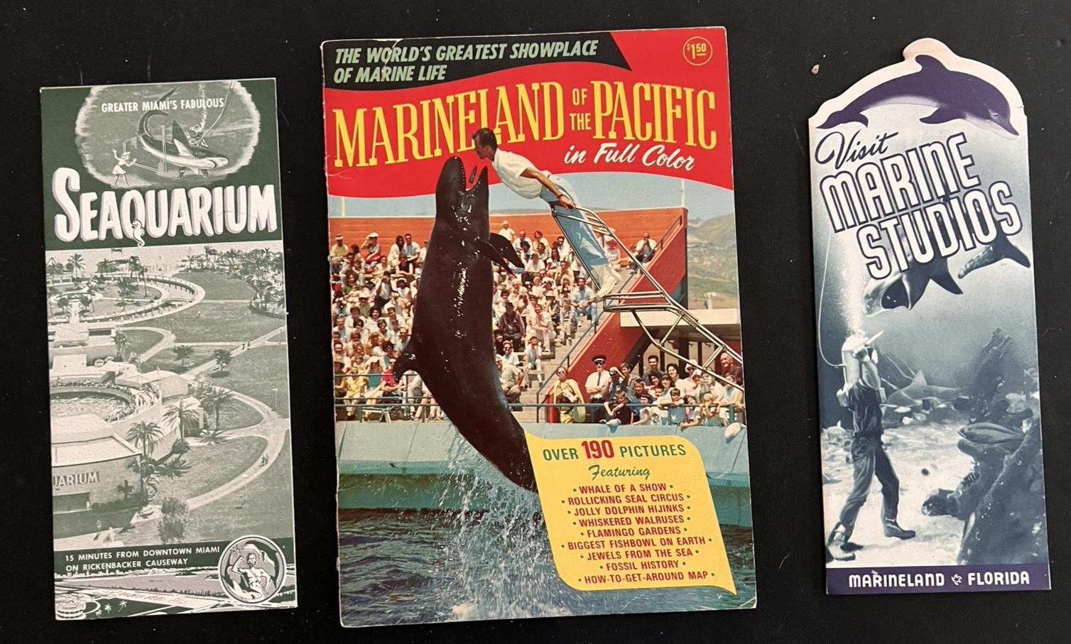 Lot Of 3 Aquarium Advert Brochures MarineLand Pacific Seaquarium Marine Studios Lot Of 3 Aquarium Advert Brochures MarineLand Pacific Seaquarium Marine Studios
