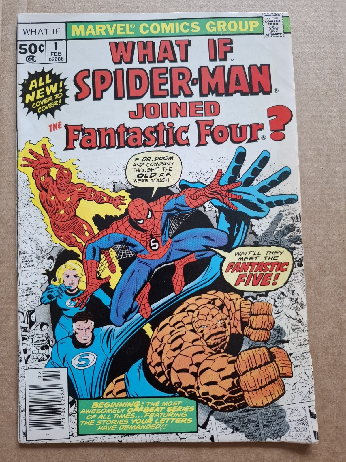 What If...? #1 VG/FN 1977 What If Spider-Man Had Joined the FF What If...? #1 VG/FN 1977 What If Spider-Man Had Joined the FF