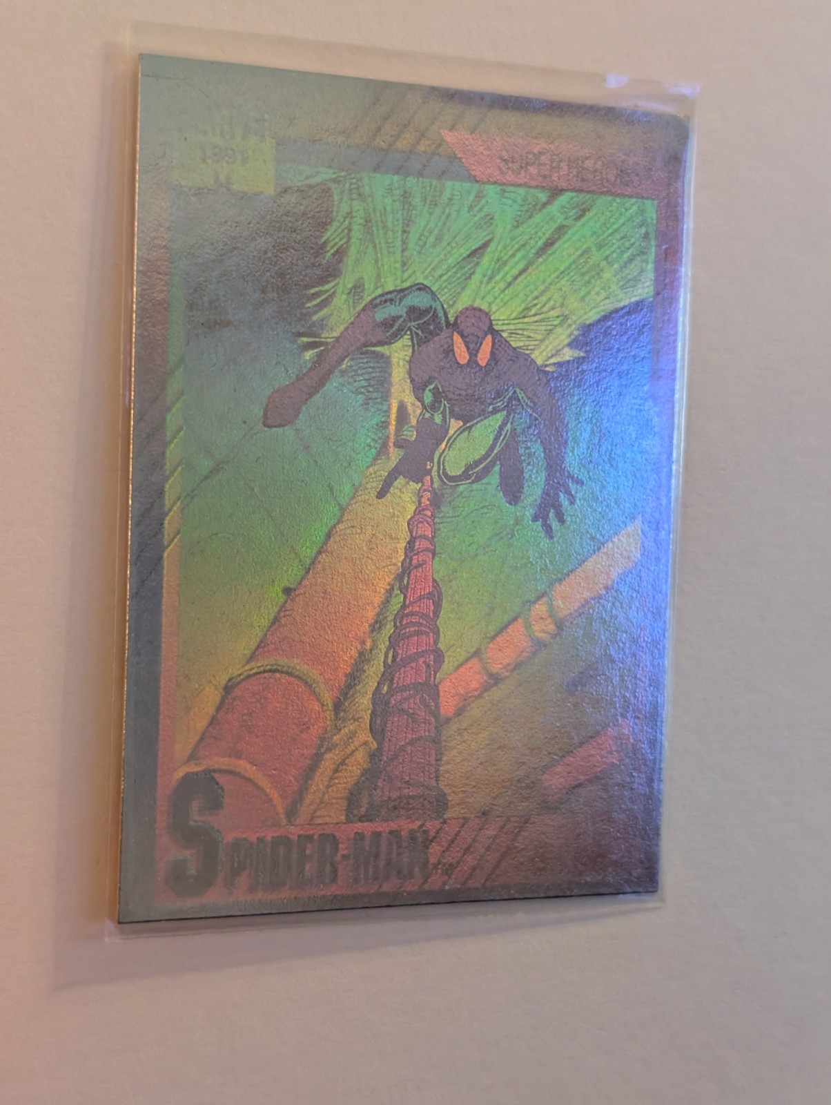 Impel 1991 Marvel Spider-Man Hologram Insert Card H-1 Spider-Man Impel 1991 Marvel Spider-Man Hologram Insert Card H-1 Spider-Man