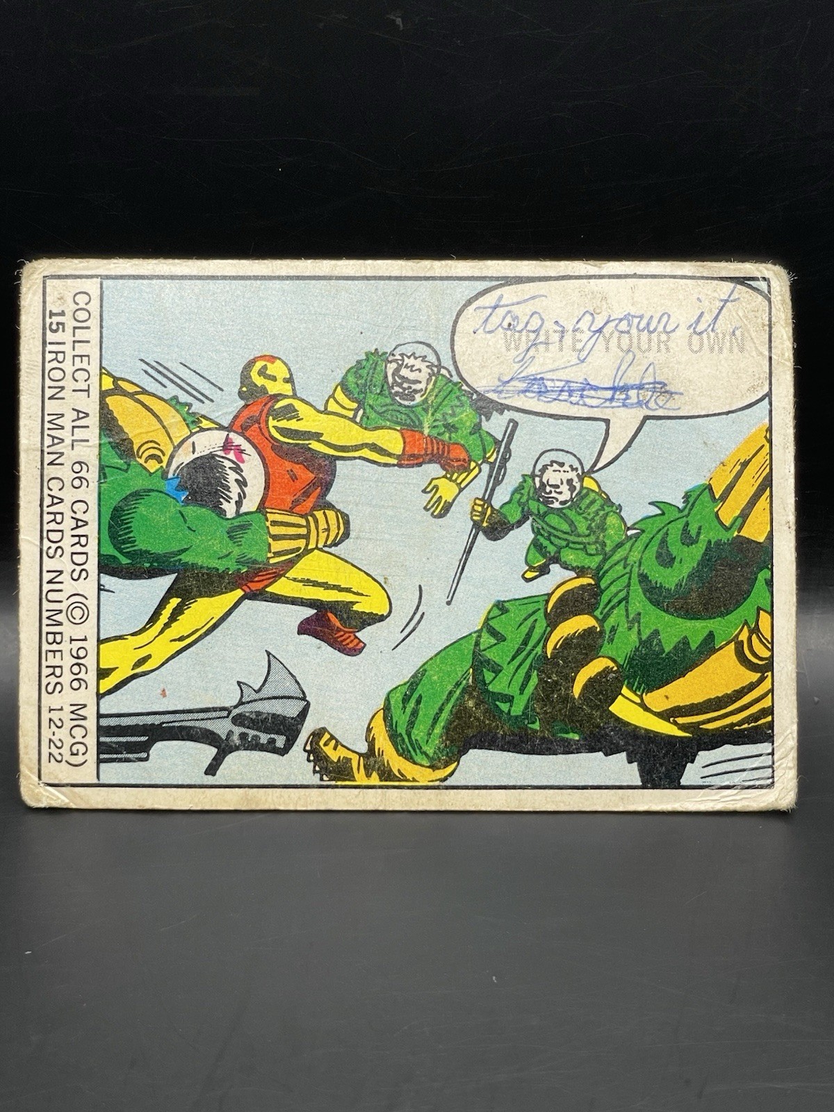 1966 Donruss Marvel Super Hero #15 Write Your Own Caption Iron Man 1966 Donruss Marvel Super Hero #15 Write Your Own Caption Iron Man