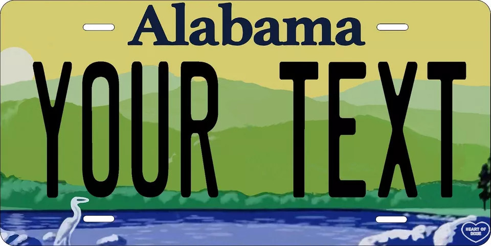 Any State Custom Motorcycle License Plate 4"x7" Personalized US Canada Mexico