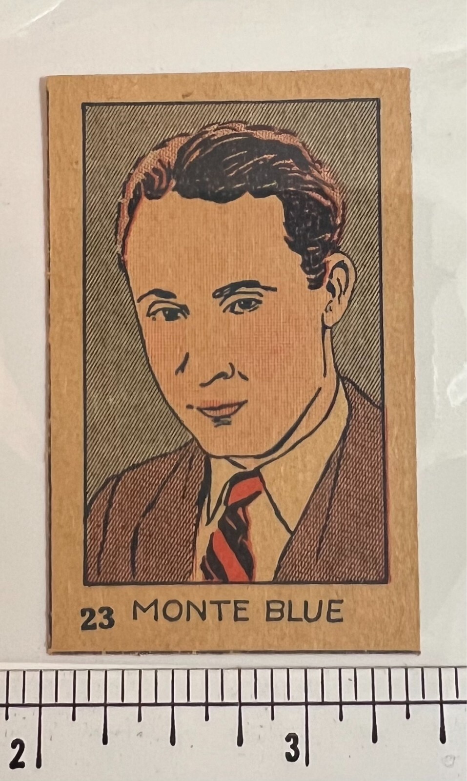 1926 W512 HAND CUT #23 MONTE BLUE 1926 W512 HAND CUT #23 MONTE BLUE