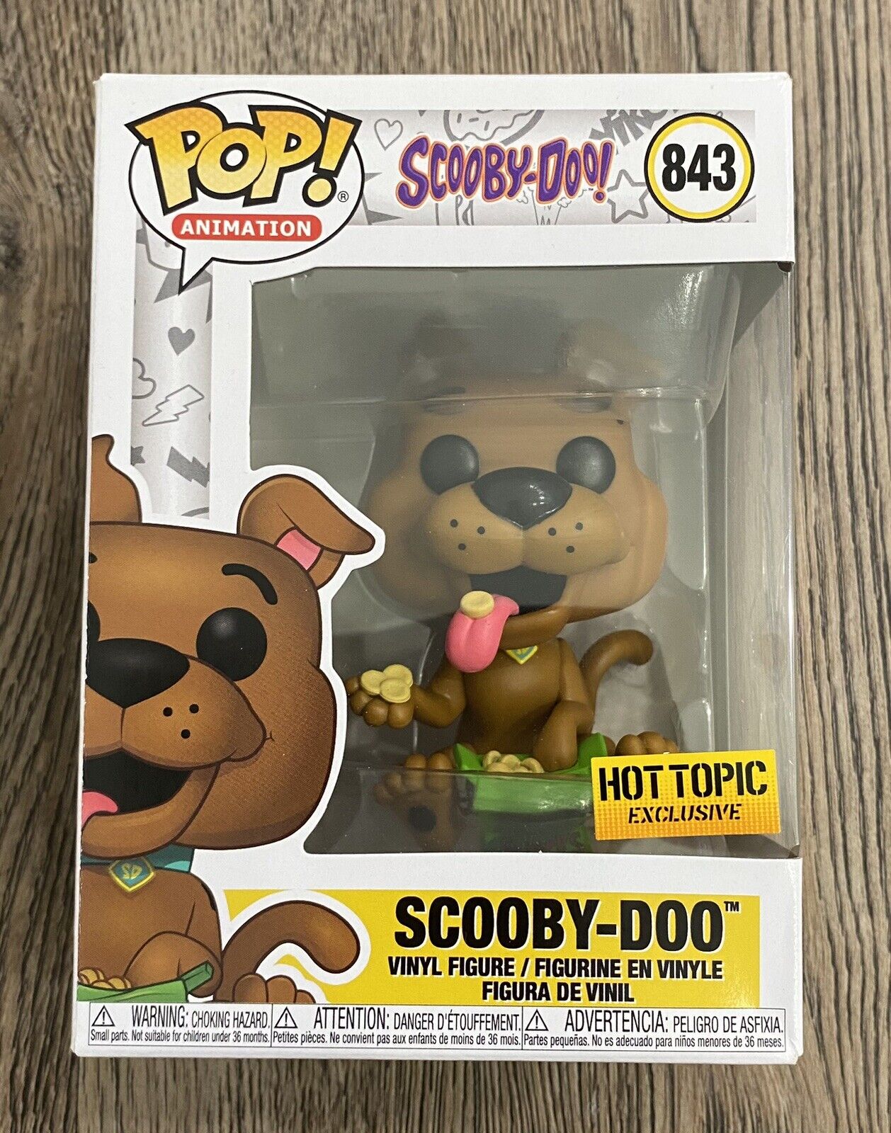 Funko Pop Scooby Doo with Scooby Snacks #843 Hot Topic Exclusive w/ Protector