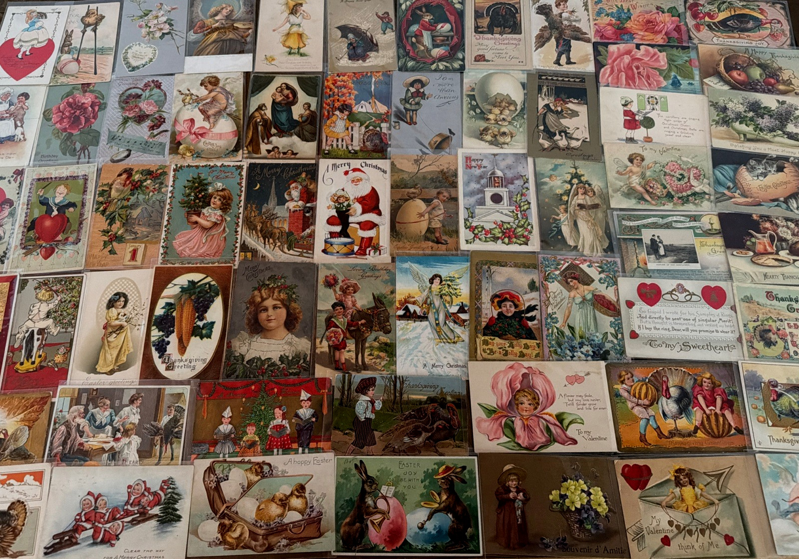 Huge Lot of 75~Holidays Greetings Postcards~Easter~Xmas~Thanksgiving~Santa~etc. Huge Lot of 75~Holidays Greetings Postcards~Easter~Xmas~Thanksgiving~Santa~etc.