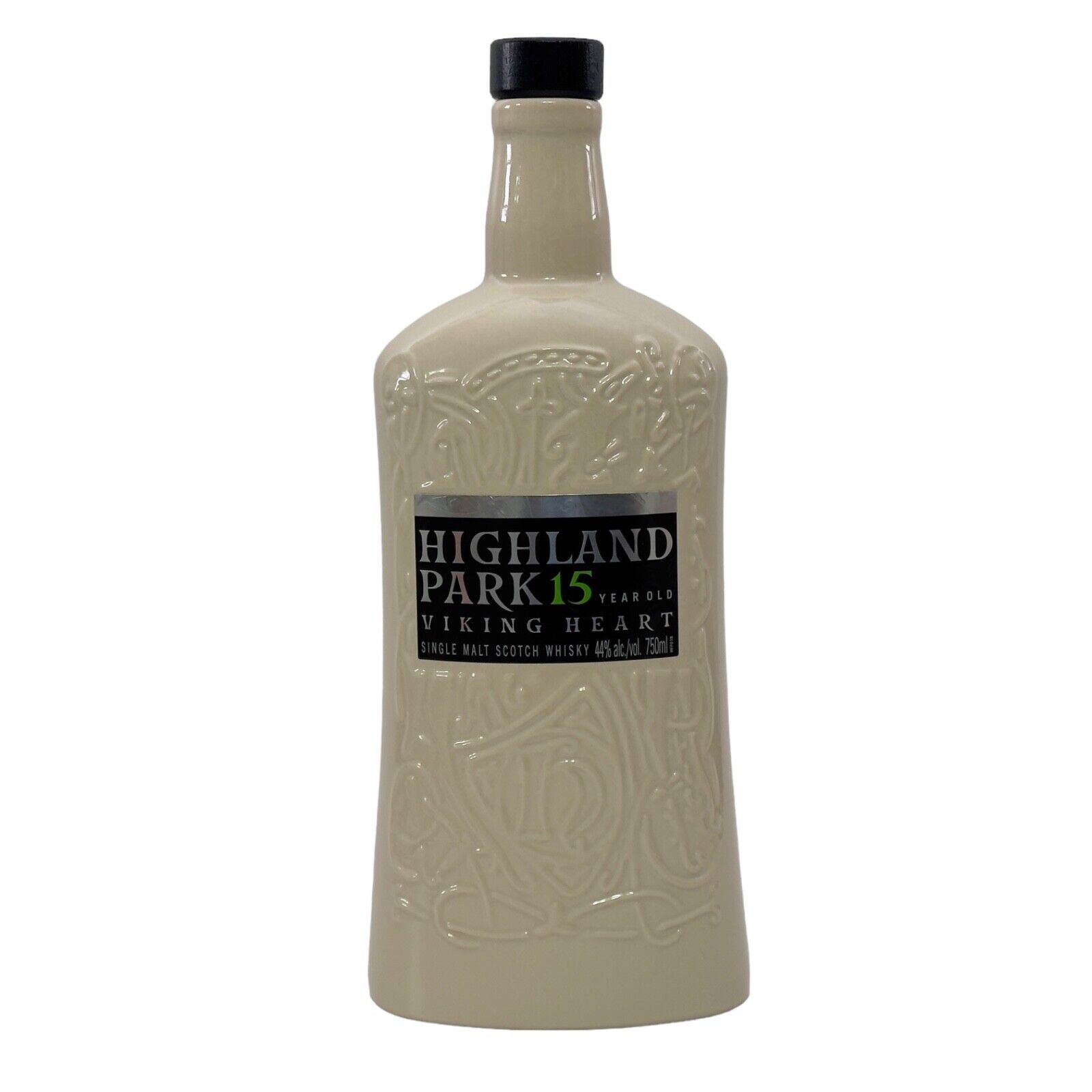 Highland Park 15 Year Old Viking Heart Single Malt Scotch Whiskey Bottle Empty