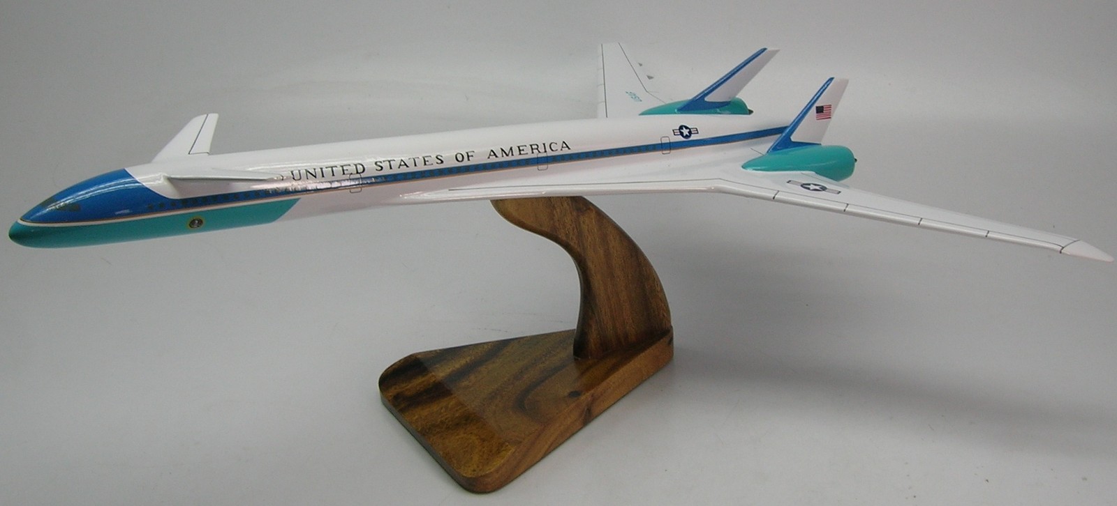 Boeing Sonic Cruiser Air Force One AF1 Airplane Desktop Wood Model Boeing Sonic Cruiser Air Force One AF1 Airplane Desktop Wood Model