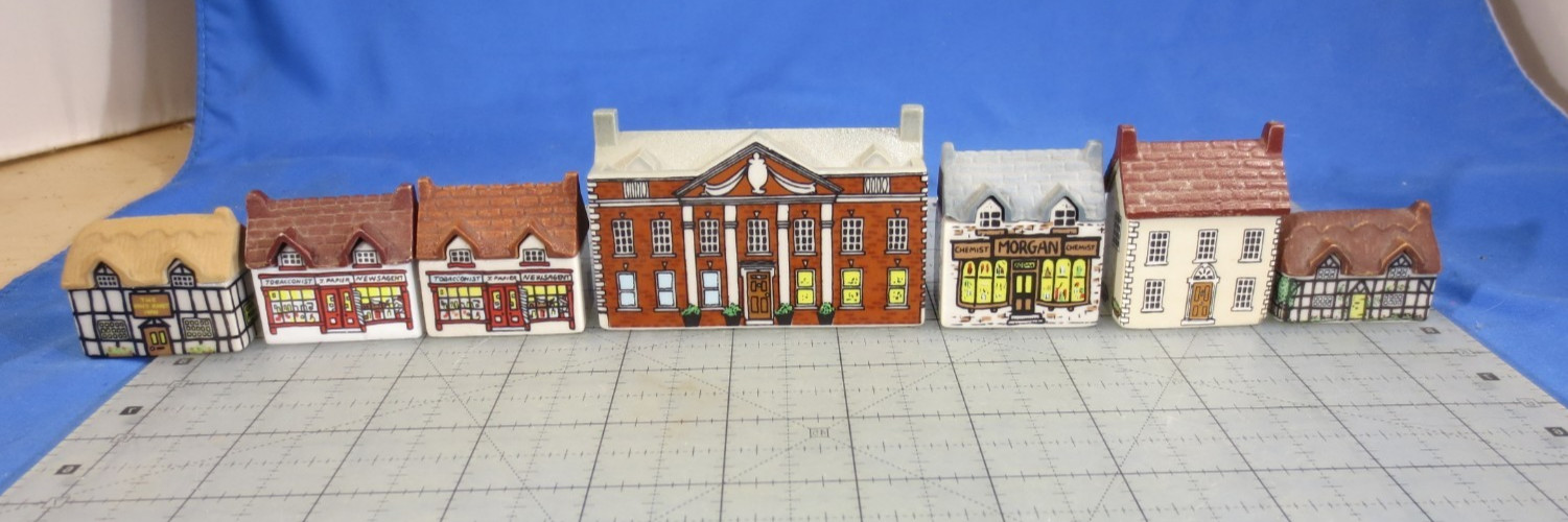 Wade Whimsey -On-Why Village Lot Of 7 Buildings, England - No Box - Nice Shape