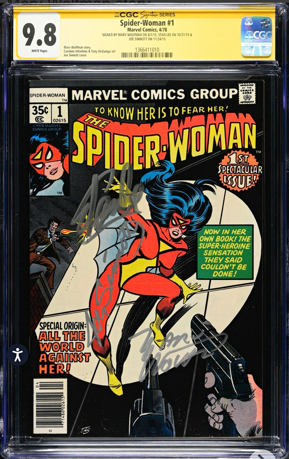 Marvel Spider-Woman #1 (1978) CGC 9.8 SS *READ DESCRIPTION* Marvel Spider-Woman #1 (1978) CGC 9.8 SS *READ DESCRIPTION*