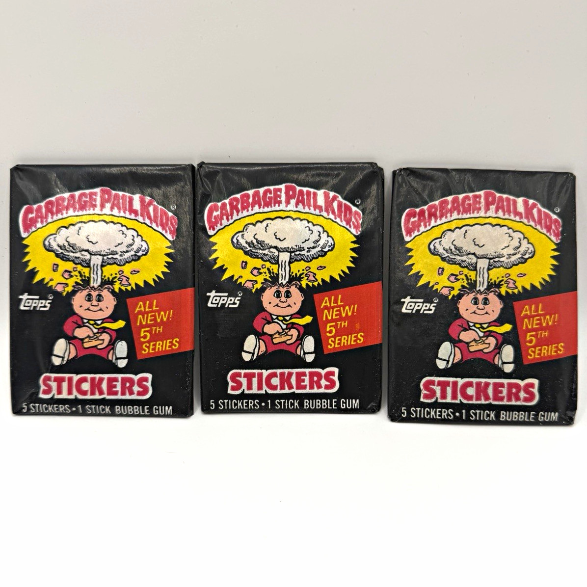 1986 Topps Garbage Pail Kids Series 5 Wax Pack Rare "No Price" Hobby Variant 1986 Topps Garbage Pail Kids Series 5 Wax Pack Rare "No Price" Hobby Variant