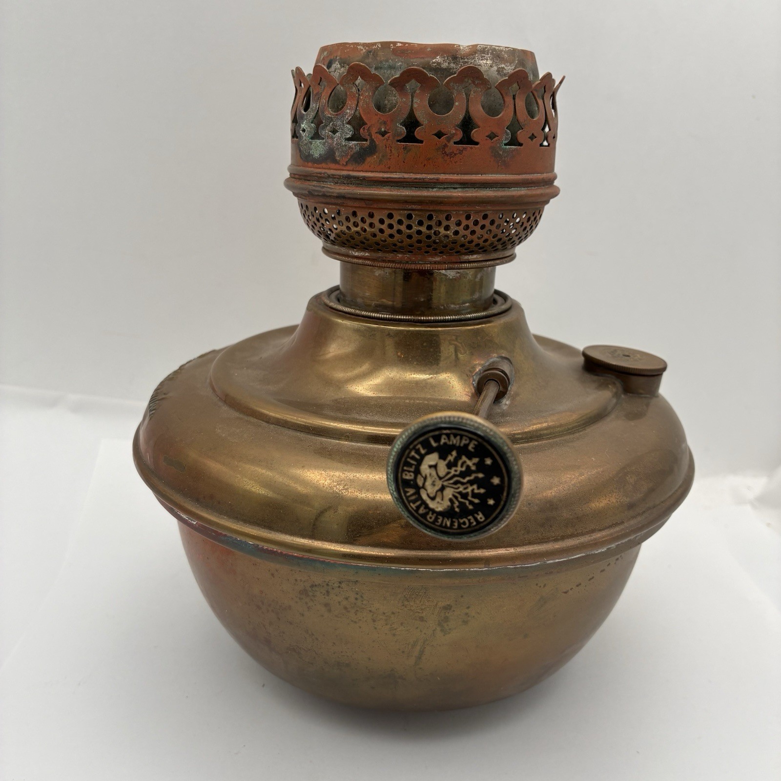 ANTIQUE VINTAGE Regenerative Blitz Lampe Brass Oil Kerosene Lamp 1900's ANTIQUE VINTAGE Regenerative Blitz Lampe Brass Oil Kerosene Lamp 1900's