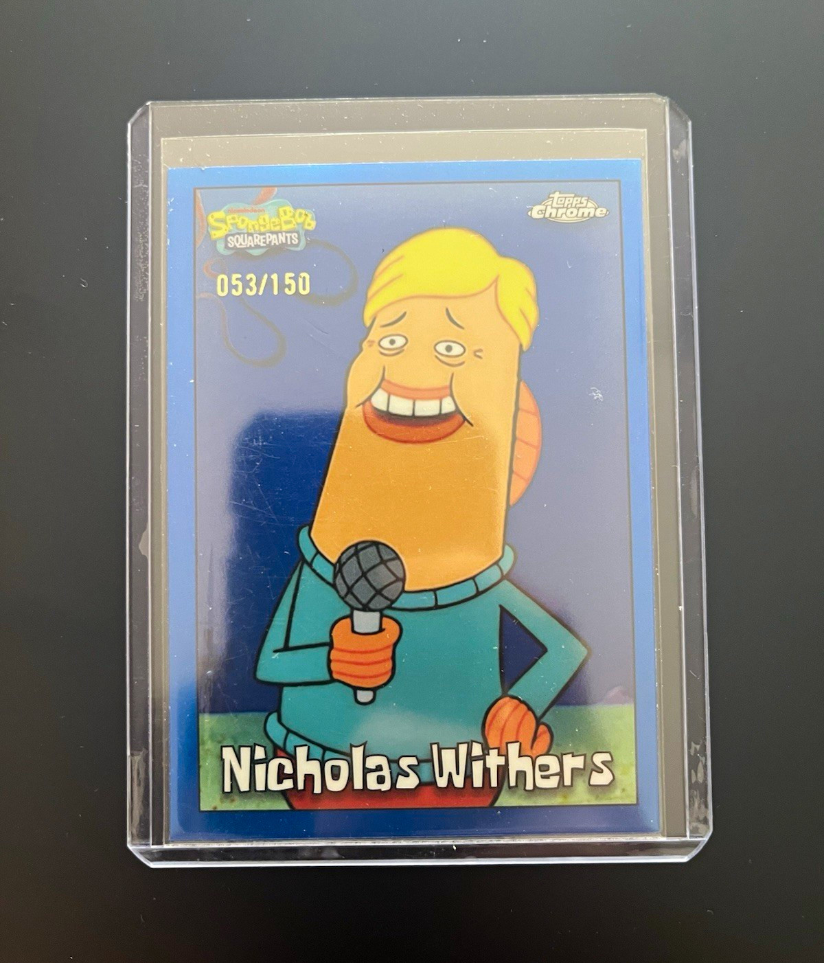 Topps 2025 Chrome SpongeBob 25th Anniversary #187 Nicholas Withers /150 Topps 2025 Chrome SpongeBob 25th Anniversary #187 Nicholas Withers /150