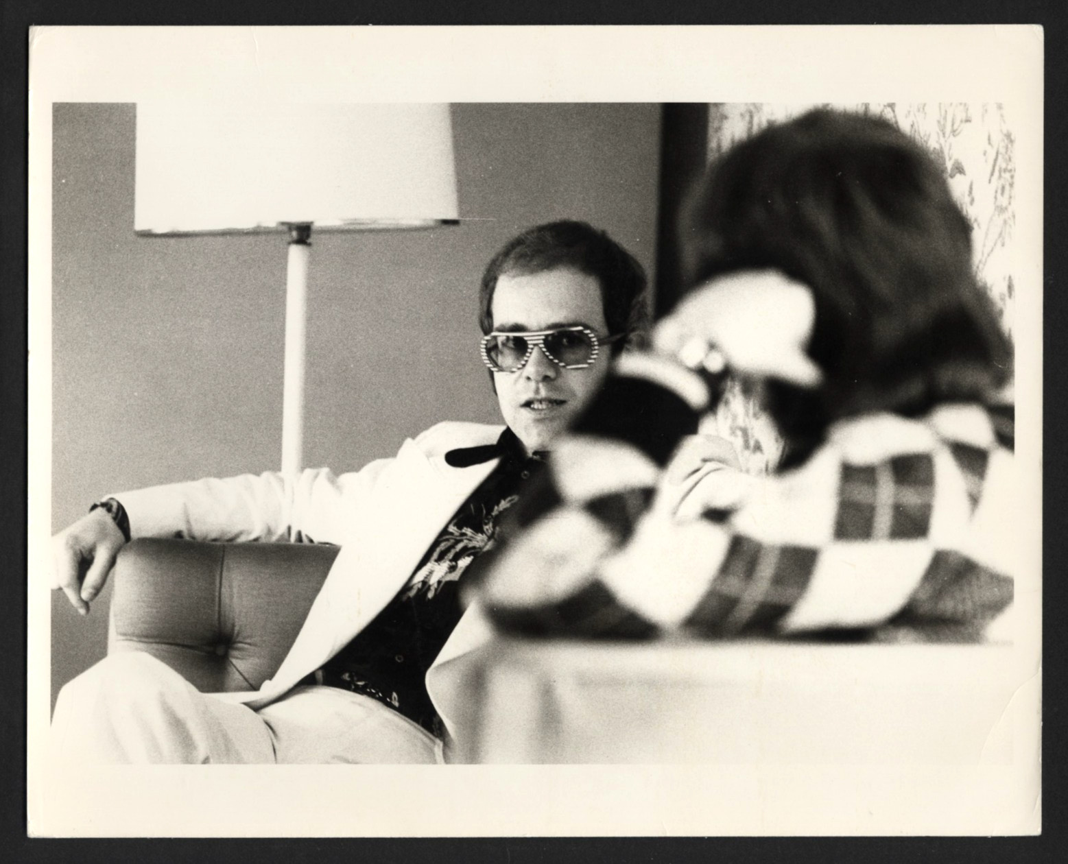ELTON JOHN 1970's Original News Service Photo 8 x 10 Type 1 ELTON JOHN 1970's Original News Service Photo 8 x 10 Type 1
