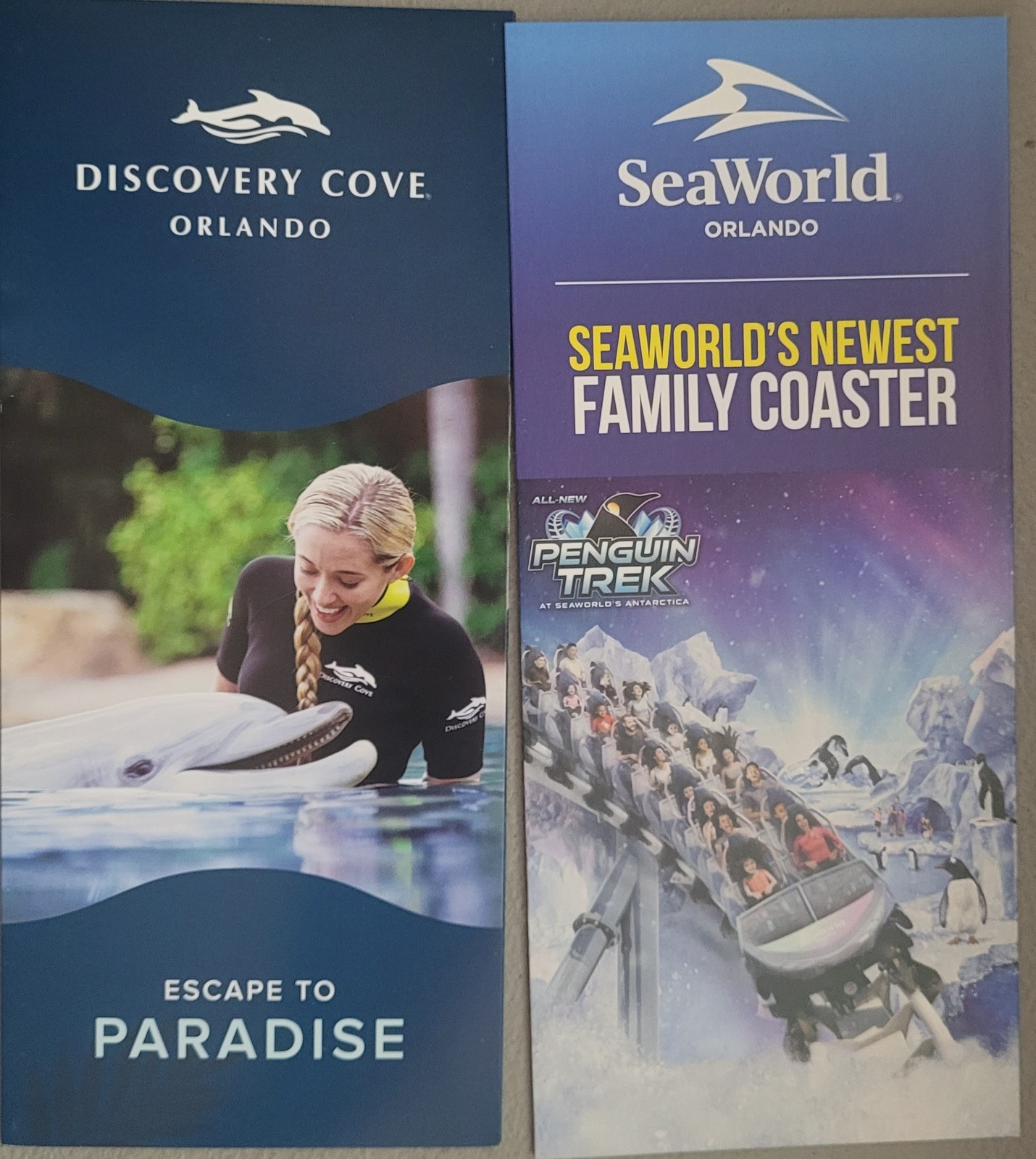 SeaWorld/Aquatica Discovery Cove Brochure Guide map/Maps Set Orlando 2024 NEWEST SeaWorld/Aquatica Discovery Cove Brochure Guide map/Maps Set Orlando 2024 NEWEST