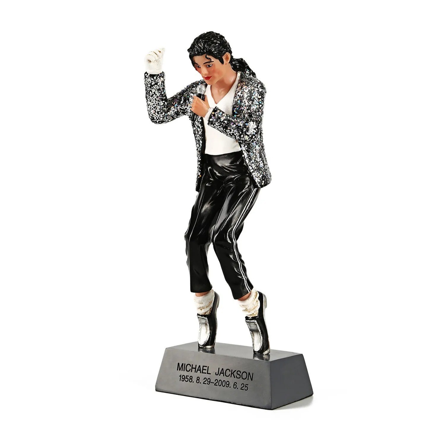 Michael Jackson Classic Stage Figurine Resin Music Singer Collectible Desktop De Michael Jackson Classic Stage Figurine Resin Music Singer Collectible Desktop De