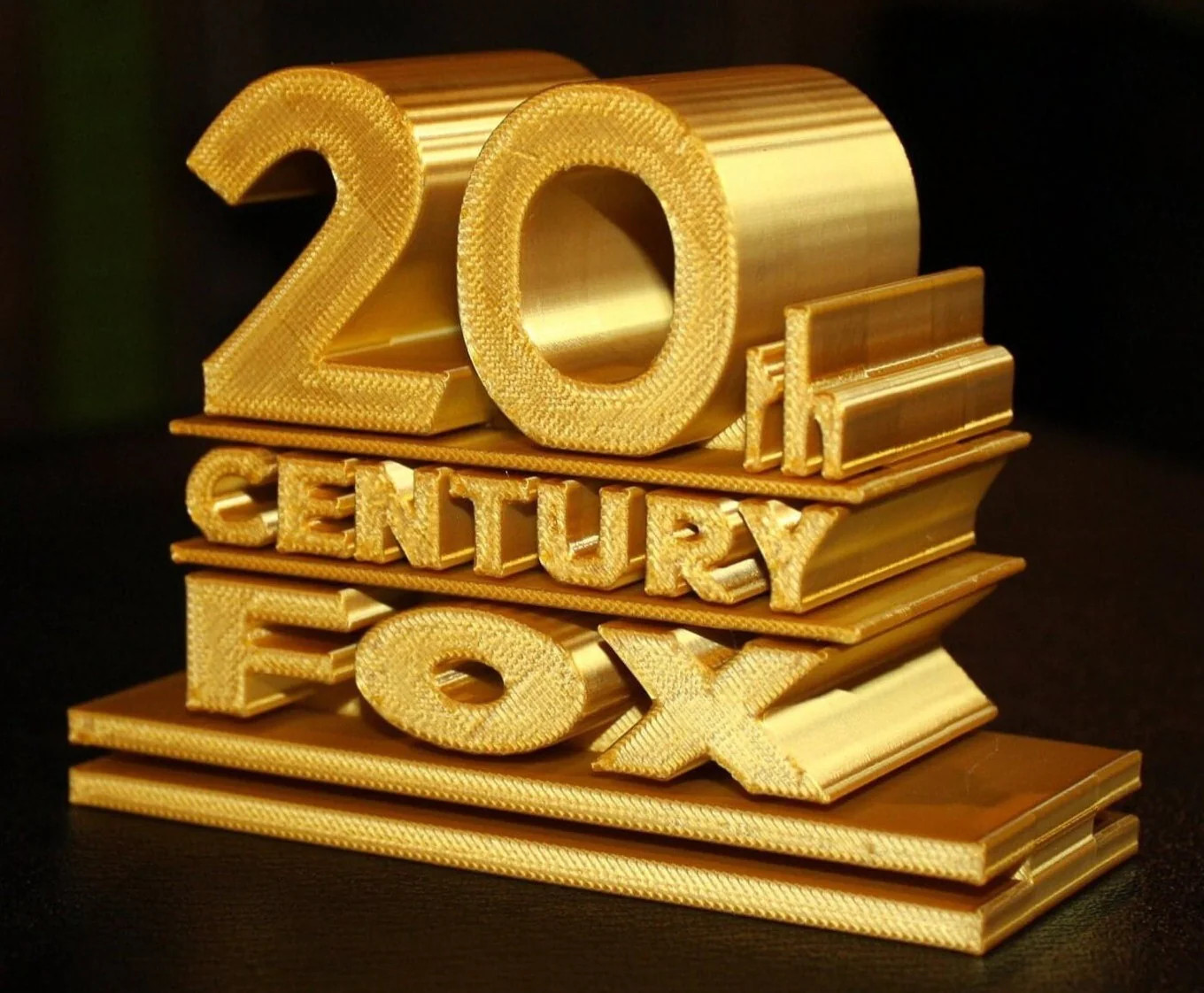 20th Century Fox 3D printed Logo Sign Wall Desk Shelf Art 20th Century Fox 3D printed Logo Sign Wall Desk Shelf Art