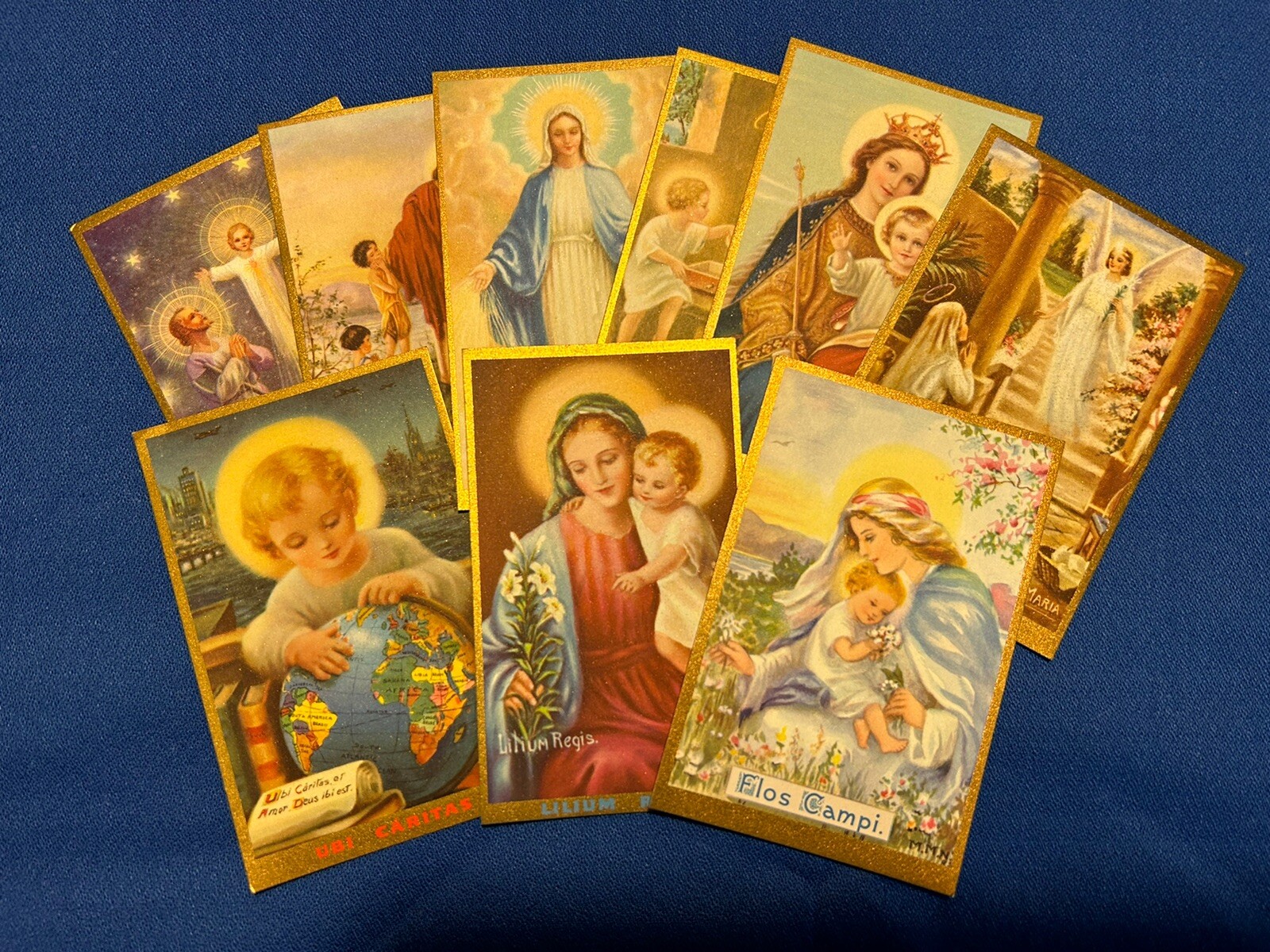 9 Vintage HOLY CARDS by well-known Catholic Artist Mother Margaret Nealis #S18 9 Vintage HOLY CARDS by well-known Catholic Artist Mother Margaret Nealis #S18
