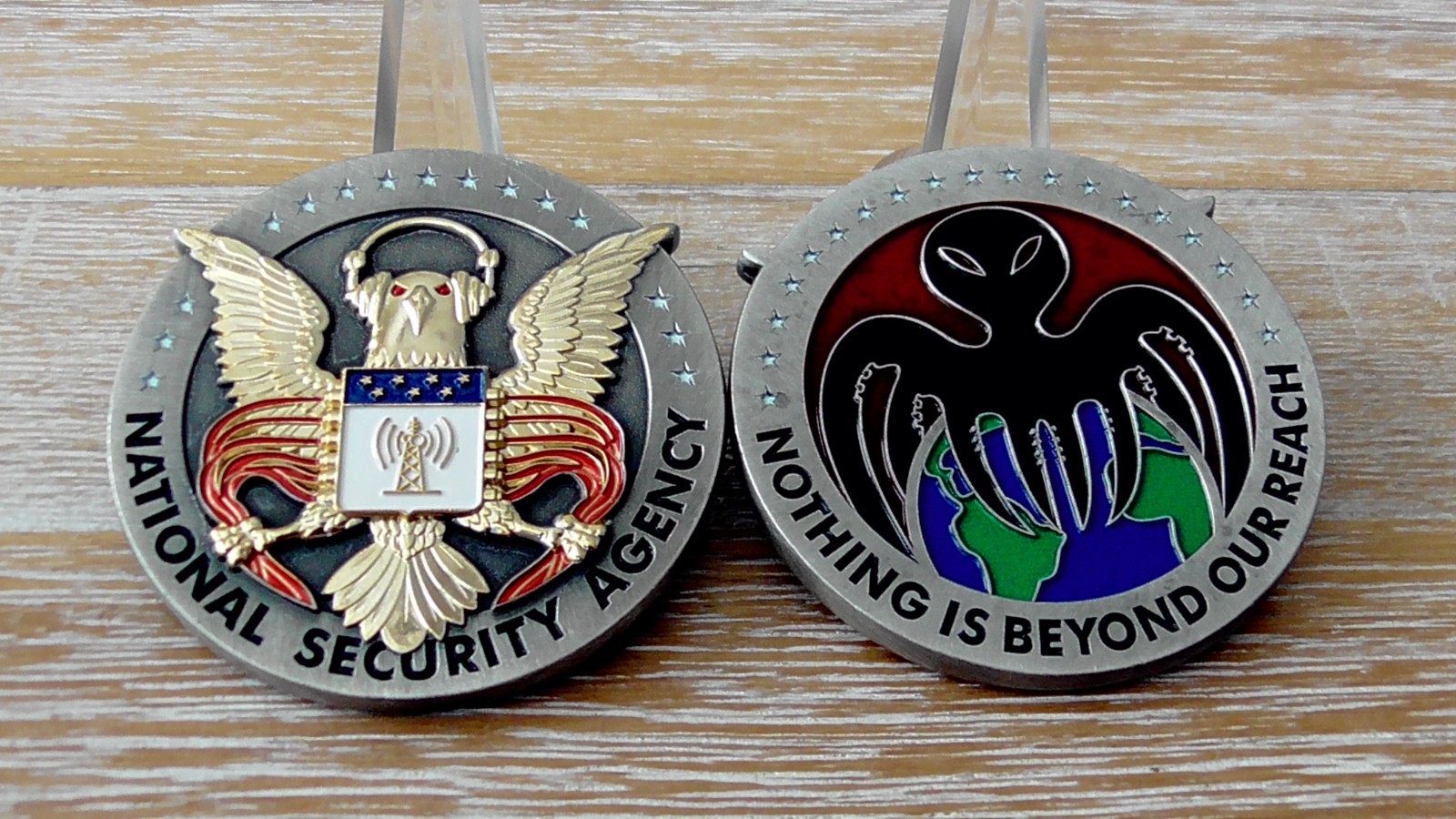 NSA Deep State SIGINT Nothing is Beyond our Reach Challenge Coin