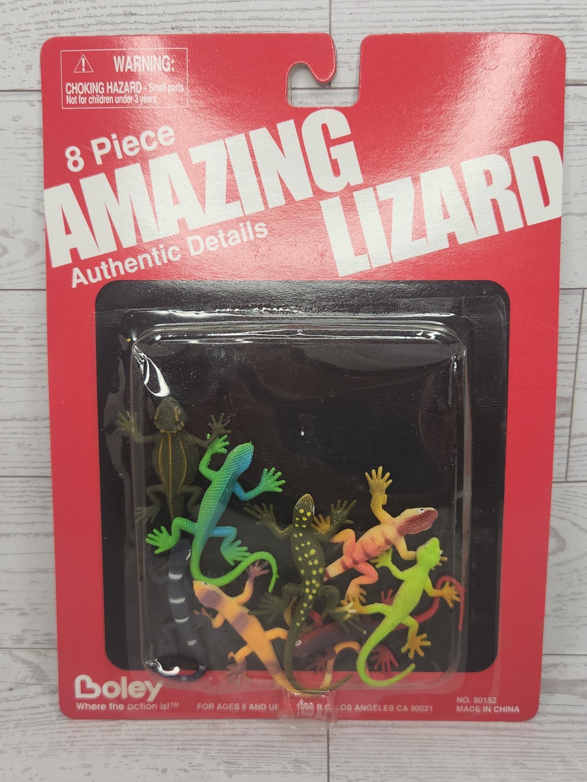 Vintage Amazing Lizard 8 PC Set by Boley 1996 NOS NIP Reptile Toys SkuA Vintage Amazing Lizard 8 PC Set by Boley 1996 NOS NIP Reptile Toys SkuA