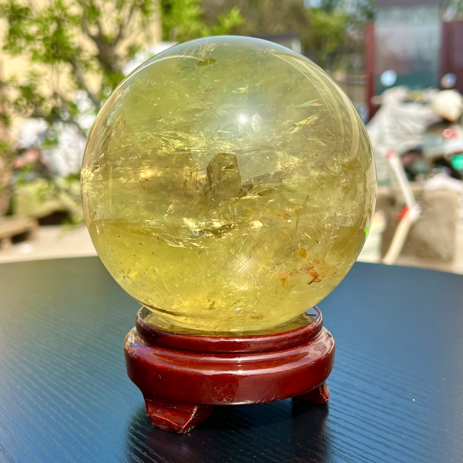 5LB Top Natural Citrine Sphere Quartz Crystals Reiki Ball Gems Decorate Gift 5LB Top Natural Citrine Sphere Quartz Crystals Reiki Ball Gems Decorate Gift
