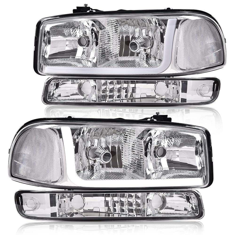 LED Headlights for 1999-2007 GMC Sierra 1500HD/2500HD/3500 & 1999-2006 Yukon LED Headlights for 1999-2007 GMC Sierra 1500HD/2500HD/3500 & 1999-2006 Yukon