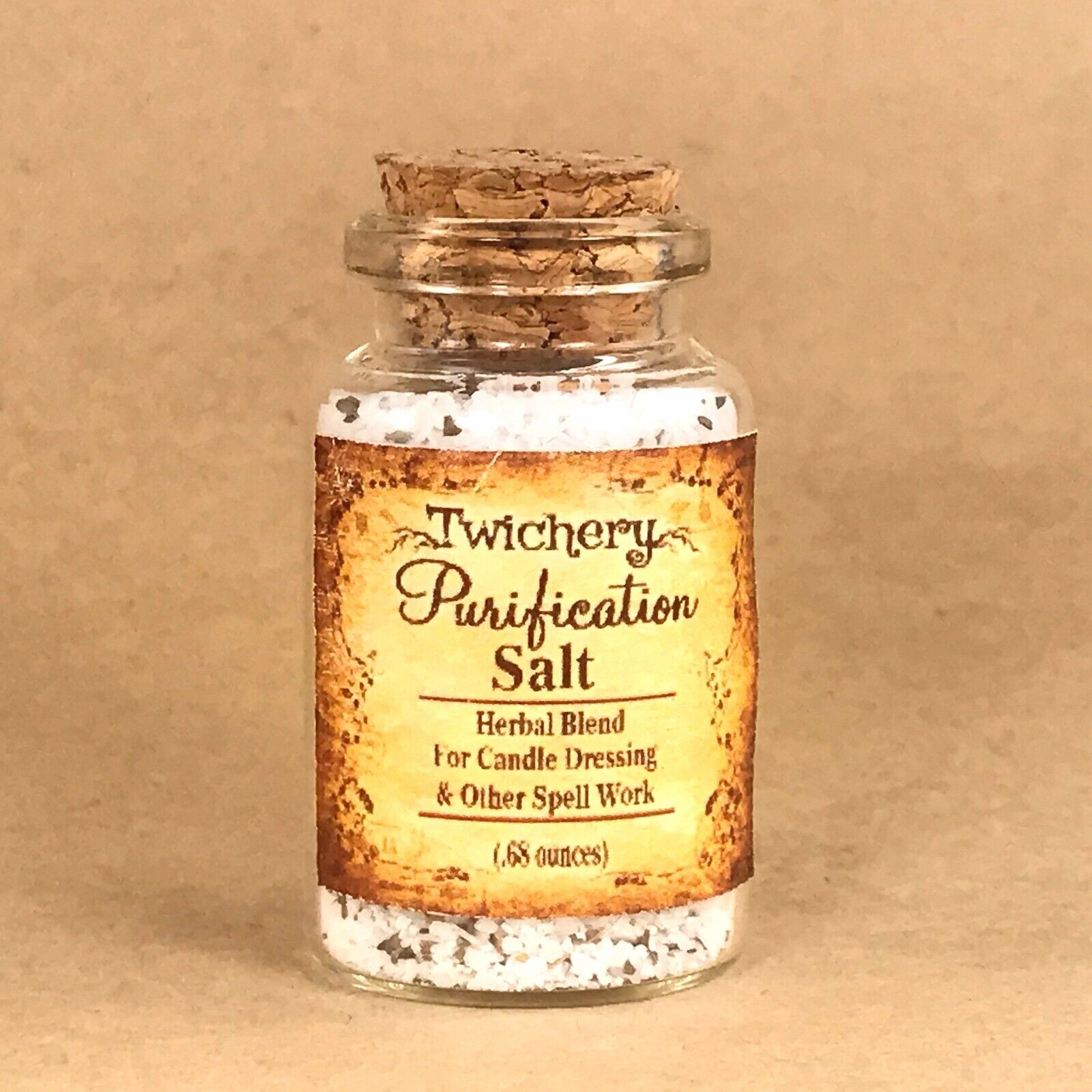 PURIFICATION RITUAL SALT, Candle Dressing, Spell Casting Hoodoo FROM TWICHERY