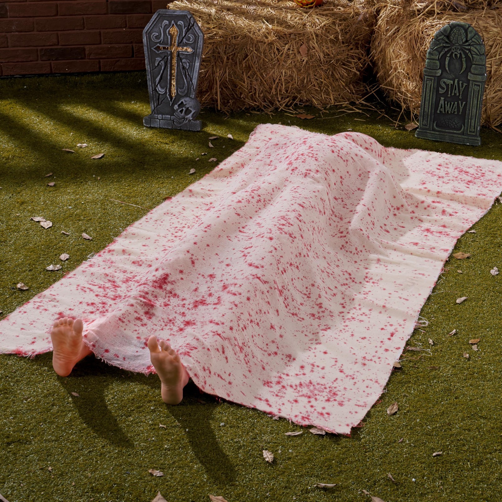 5 Ft Halloween Inflatable Scary Decoration - Haunted House Corpse Prop for Yard 5 Ft Halloween Inflatable Scary Decoration - Haunted House Corpse Prop for Yard