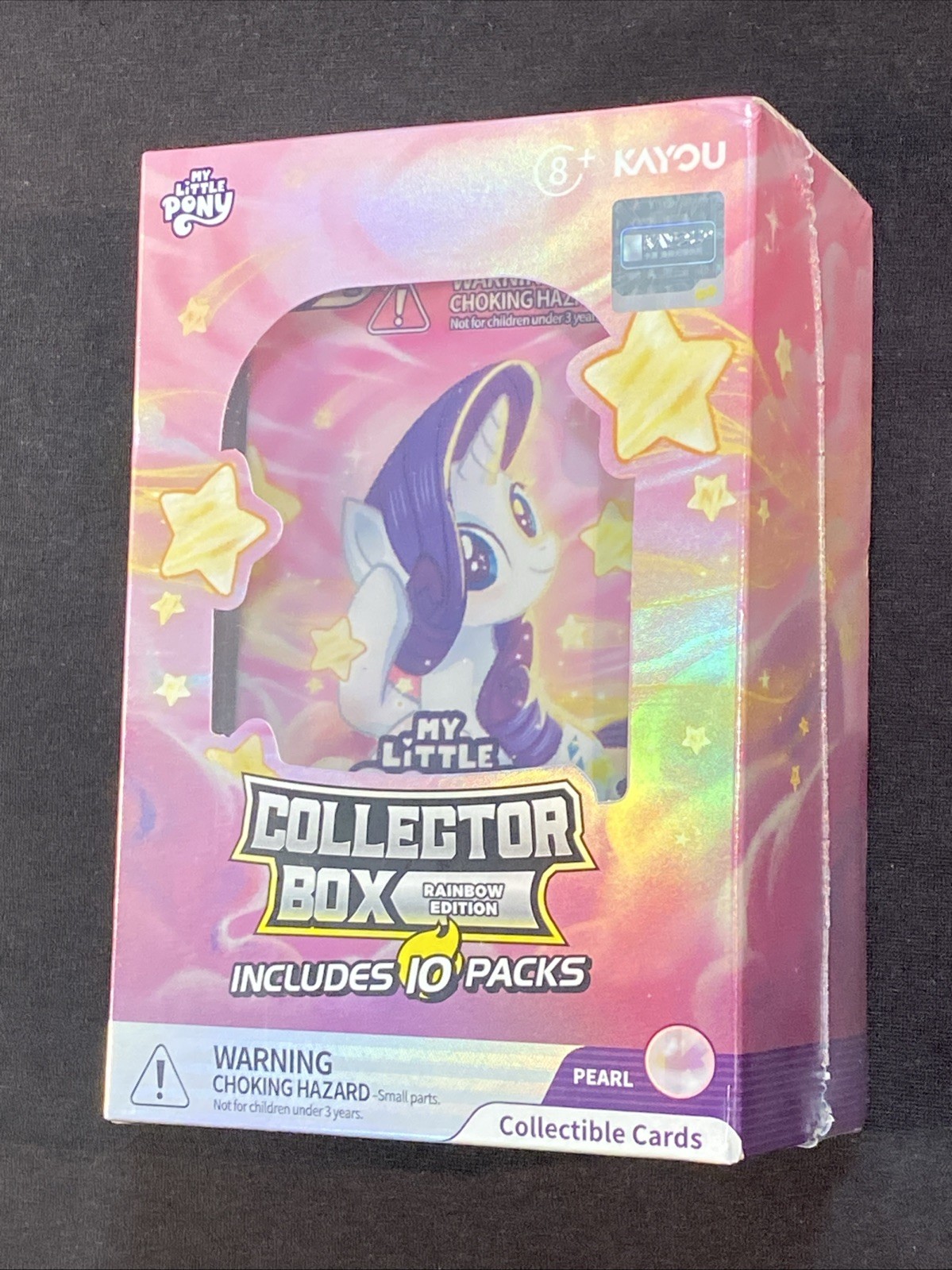 KAYOU My Little Pony Rainbow Edition Pearl Collector Box 10 Packs Sealed CCG New KAYOU My Little Pony Rainbow Edition Pearl Collector Box 10 Packs Sealed CCG New