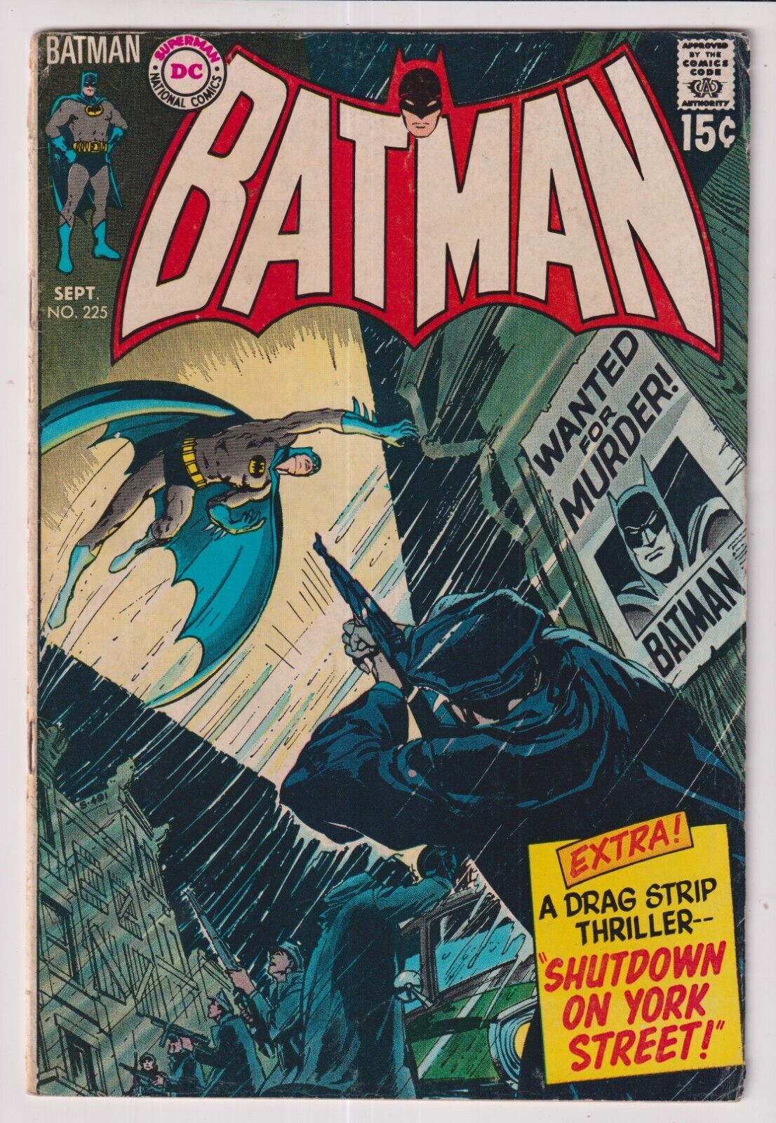 1970 DC COMICS BATMAN #225 IN GD/VG CONDITION 