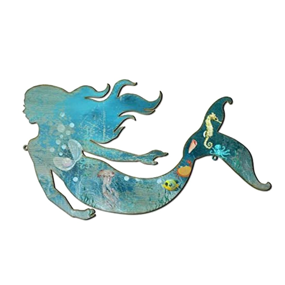 Metal Mermaid Wall Art Rustic Hanging Mermaid Wall Decor  Metal Mermaid9045