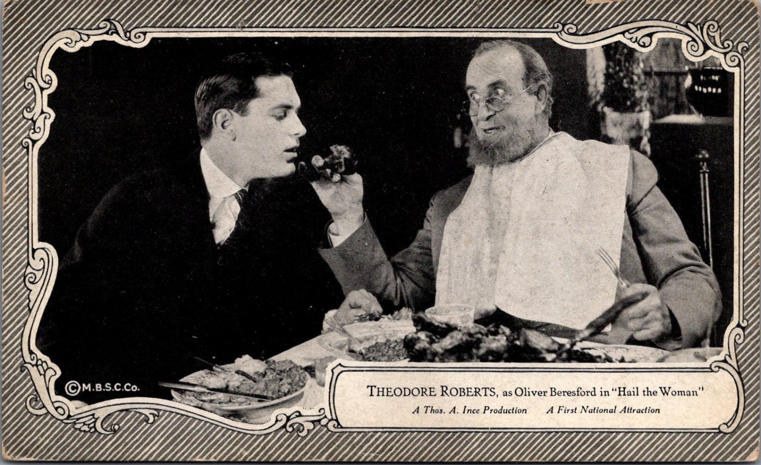 1922 Theodore Roberts "Hail the Woman" Movie Postcard Max B. Sheffer 1922 Theodore Roberts "Hail the Woman" Movie Postcard Max B. Sheffer