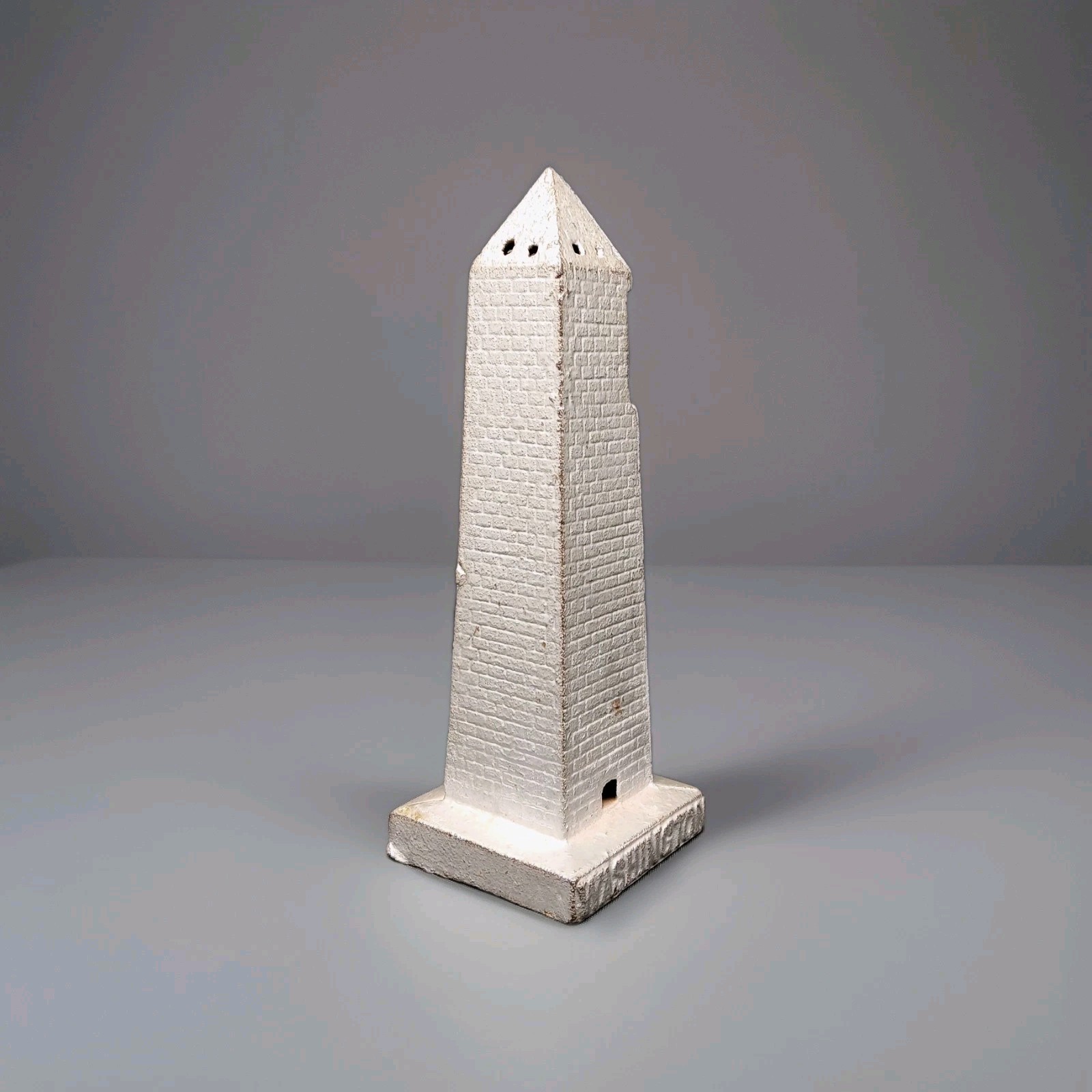 Early Original Antique A C Williams Washington Monument Cast Iron Still Bank Early Original Antique A C Williams Washington Monument Cast Iron Still Bank