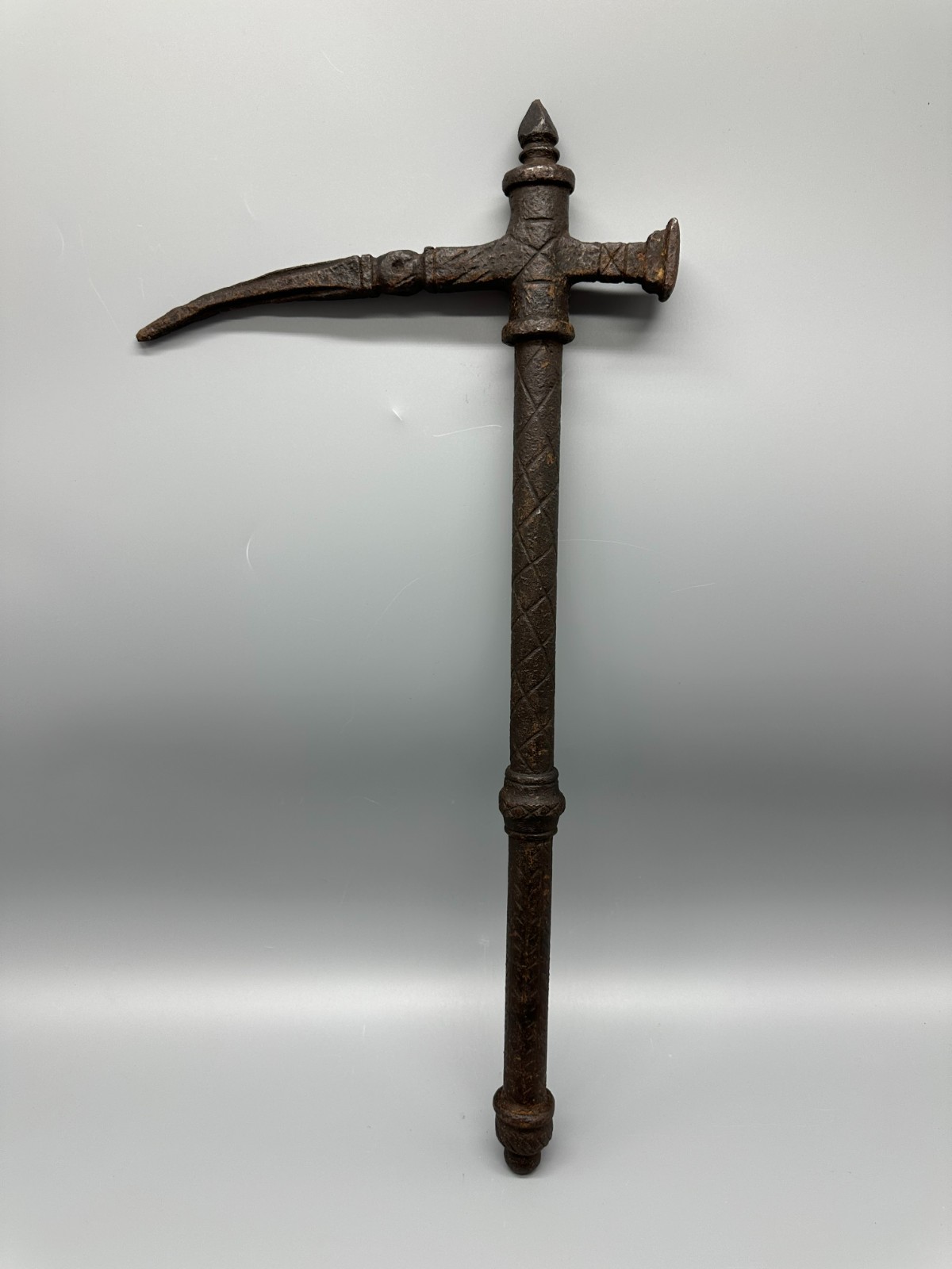 Ancient European war poleaxe approximately 14th-16th century AD