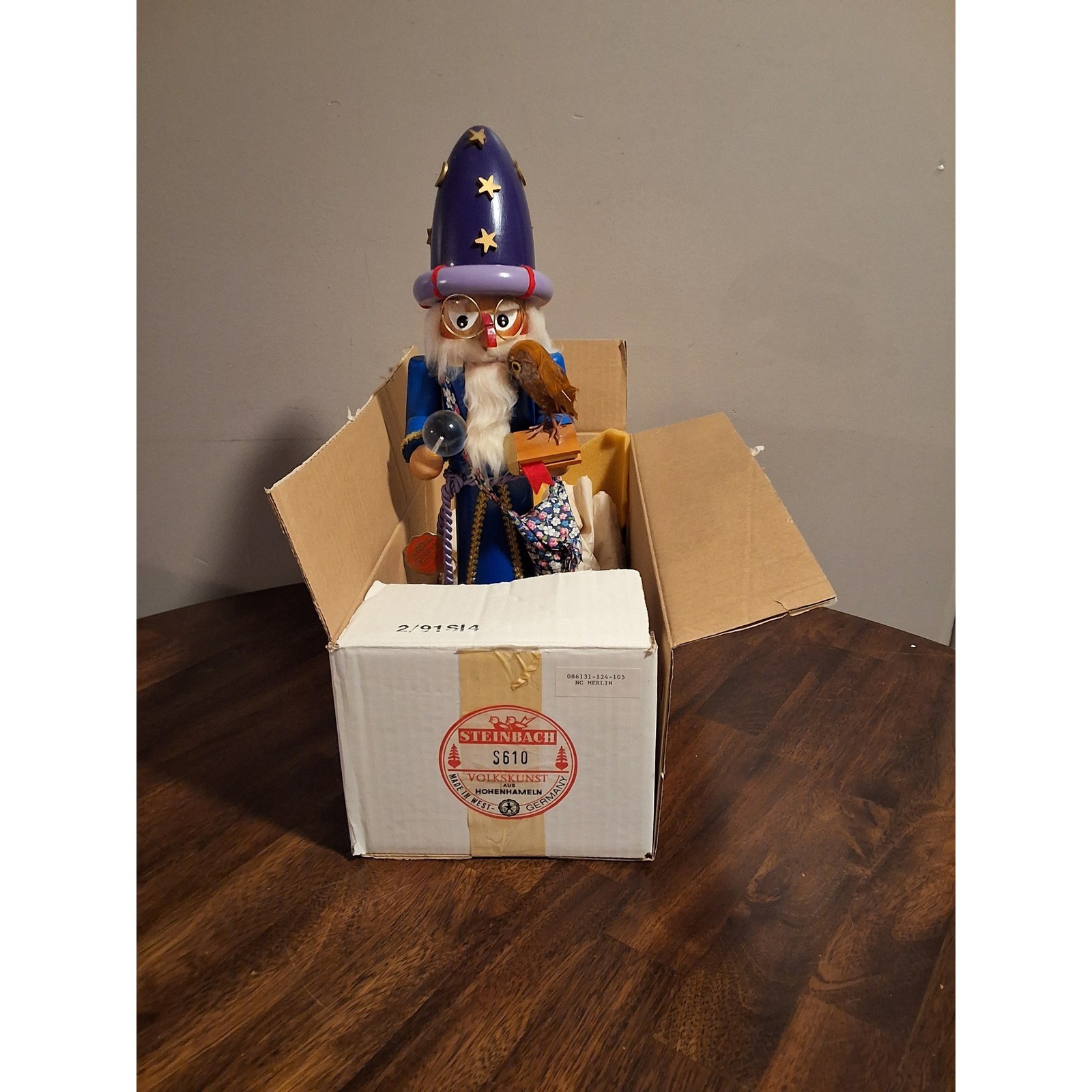 Vintage Steinbach Merlin The Magician Nutcracker Limited Edition #132 SEE PICS Vintage Steinbach Merlin The Magician Nutcracker Limited Edition #132 SEE PICS