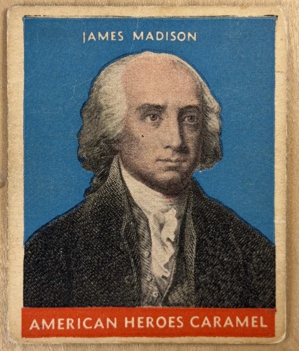 1932 U.S. Caramel Presidents James Madison Blue Variety President 1932 U.S. Caramel Presidents James Madison Blue Variety President