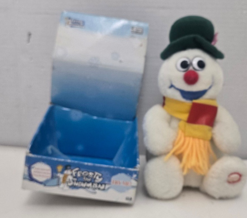 Vtg Gemmy Frosty The Snowman Animated Plush 2004 Green Hat READ Sing Dance Vtg Gemmy Frosty The Snowman Animated Plush 2004 Green Hat READ Sing Dance