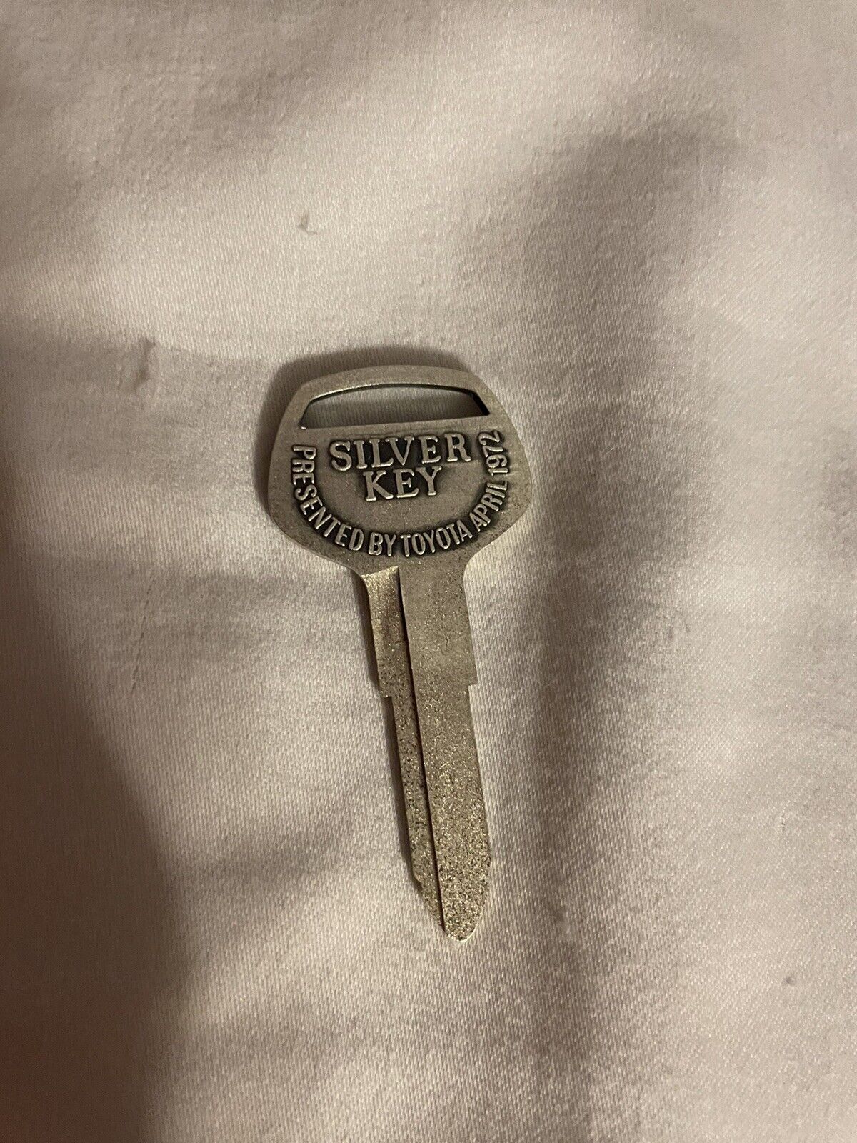 Toyota Solid Silver Key JAPAN ONLY JDM Antique 1972 Anniversary Event