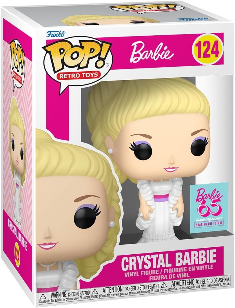 CRYSTAL BARBIE - 65TH ANNIVERSARY - FUNKO POP - *DAMAGED BOX* 75158 CRYSTAL BARBIE - 65TH ANNIVERSARY - FUNKO POP - *DAMAGED BOX* 75158